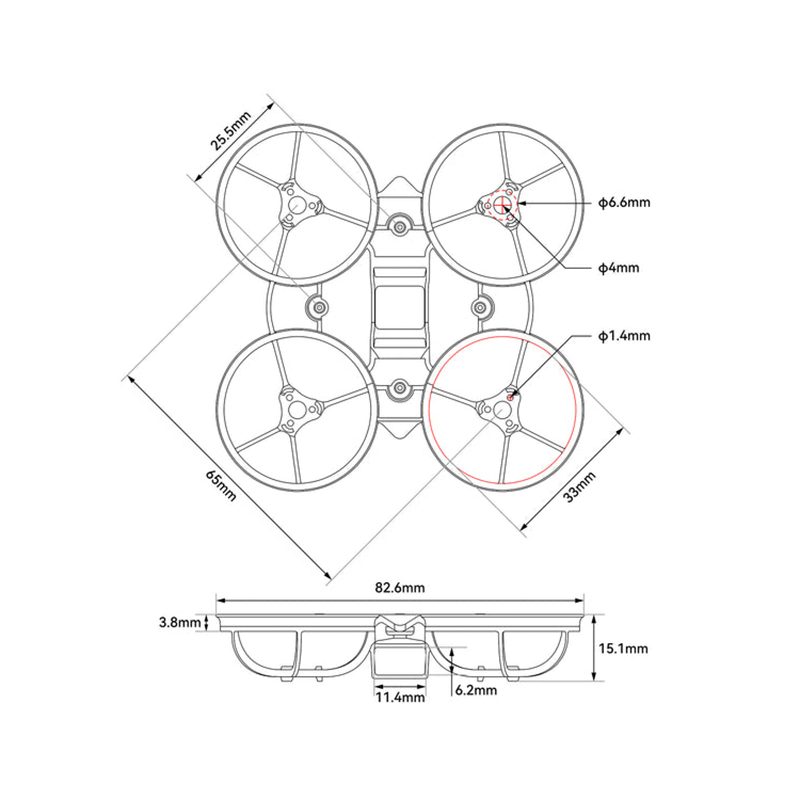 BETAFPV Air65 II Brushless Who - Drone Racing Frame 评论和价格