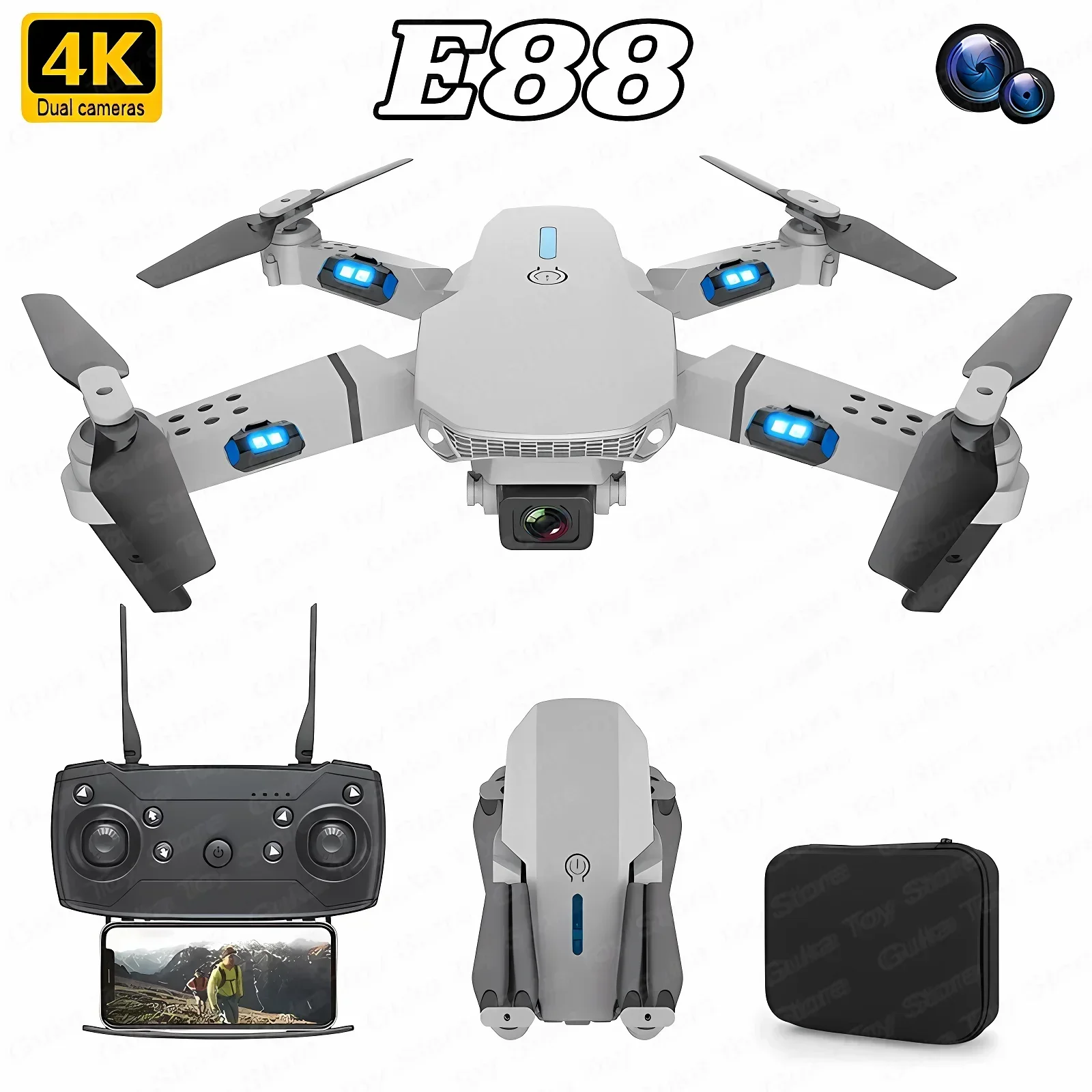 E88 Pro WIFI FPV Drone Wide An - Drone Racing Camera 评论和价格