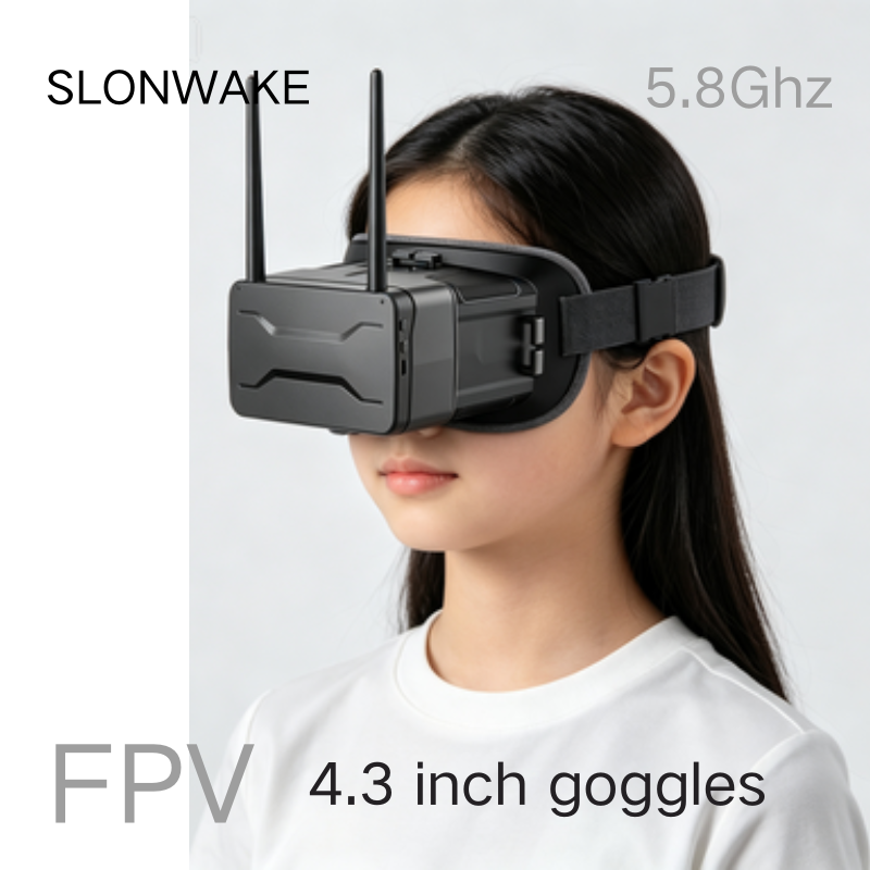 5.8G FPV Goggles 4.3 Inch 480* - Drone Racing Battery 评论和价格