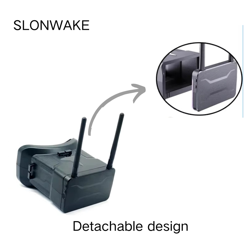 5.8G FPV Goggles 4.3 Inch 480* - Drone Racing Battery 评论和价格